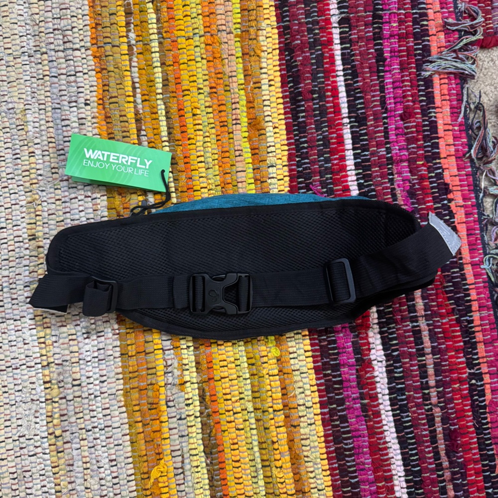 WATERFLY Teal Waist Bag Fanny Pack Belt Bag Travel Vacation Water-resistant - Picture 3 of 8
